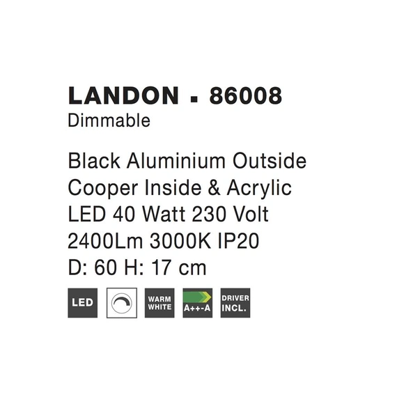 Потолочный светильник LANDON Nova Luce 86008, изображение 3