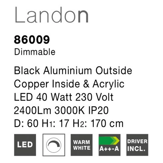 Светильник подвесной LANDON Nova Luce 86009, изображение 7