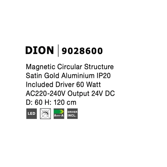 Світильник підвісний DION Nova Luce 9028600, зображення 5