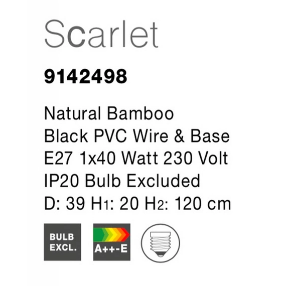 Світильник підвісний SCARLET Nova Luce 9142498, зображення 5