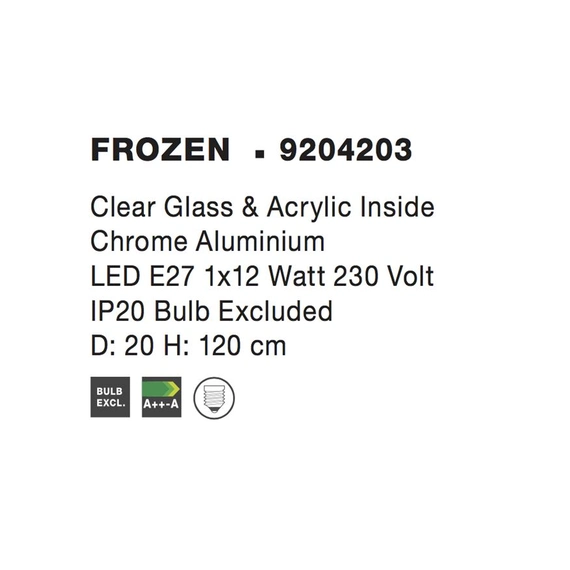 Світильник підвісний FROZEN Nova Luce 9204203, зображення 4