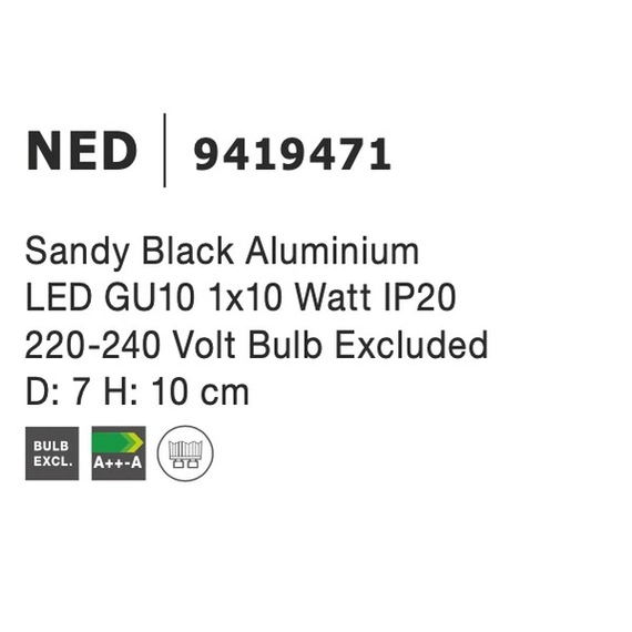 Світильник точковий NED Nova Luce 9419471, зображення 3