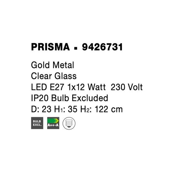 Світильник підвісний PRISMA Nova Luce 9426731, зображення 6