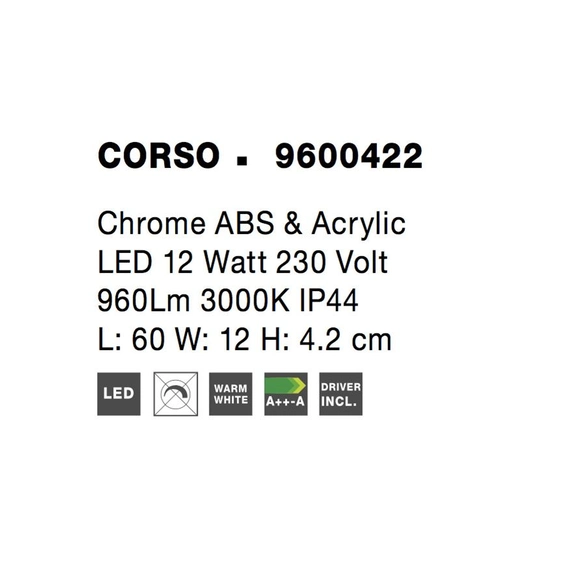Бра CORSO Nova Luce 9600422, зображення 8