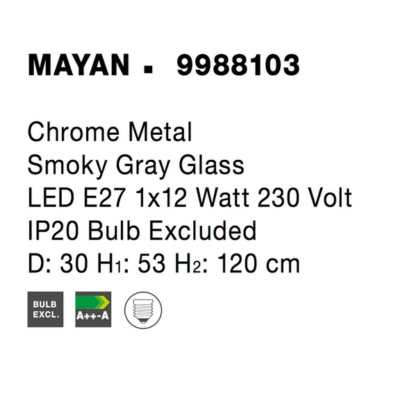 Світильник підвісний MAYAN Nova Luce 9988103, зображення 6