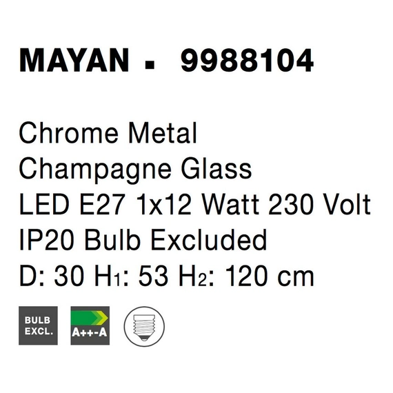 Світильник підвісний MAYAN Nova Luce 9988104, зображення 5