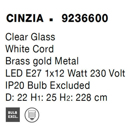 Светильник подвесной CINZIA Nova Luce 9236600, изображение 9