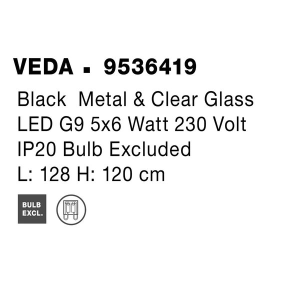 Светильник подвесной VEDA Nova Luce 9536419, изображение 3