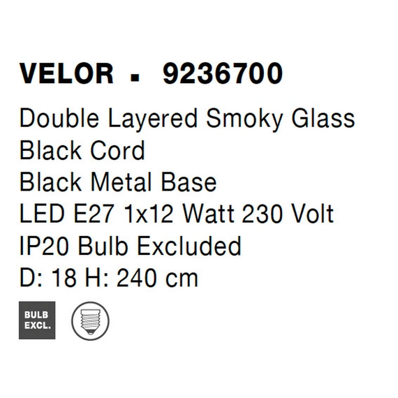 Светильник подвесной VELOR Nova Luce 9236700, изображение 8
