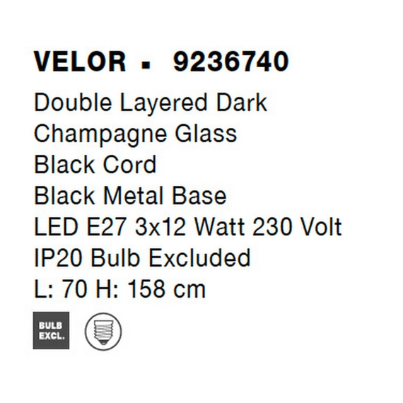 Светильник подвесной VELOR Nova Luce 9236740, изображение 8