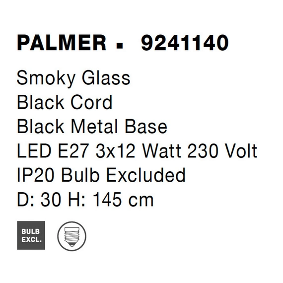 Світильник підвісний PALMER Nova Luce 9241140, зображення 8