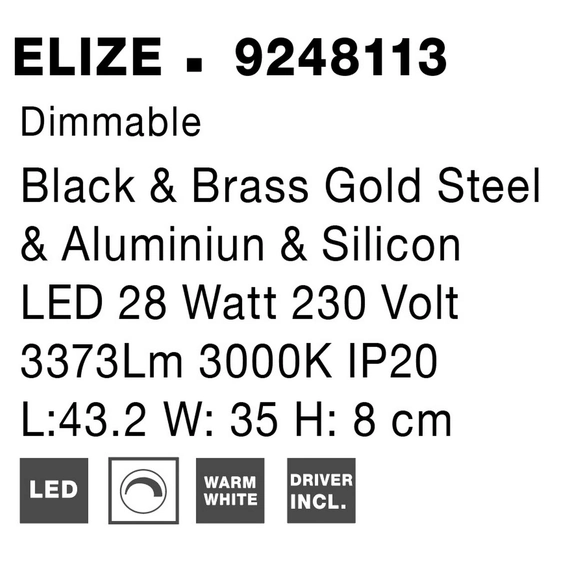 Стельовий світильник ELIZE Nova Luce 9248113, зображення 4