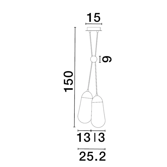 Светильник подвесной BLAKY Nova Luce 9092825, изображение 4