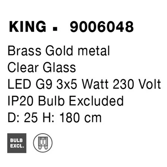 Світильник підвісний KING Nova Luce 9006048, зображення 10