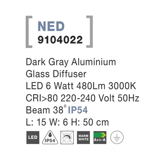 Стовпчик Nova Luce NED 9104022, зображення 3
