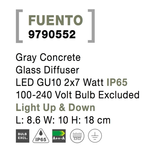 Бра Nova Luce FUENTO 9790552, зображення 8