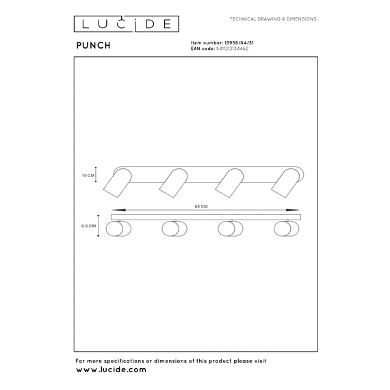 Точковий світильник Lucide PUNCH 13958/04/31, изображение 7
