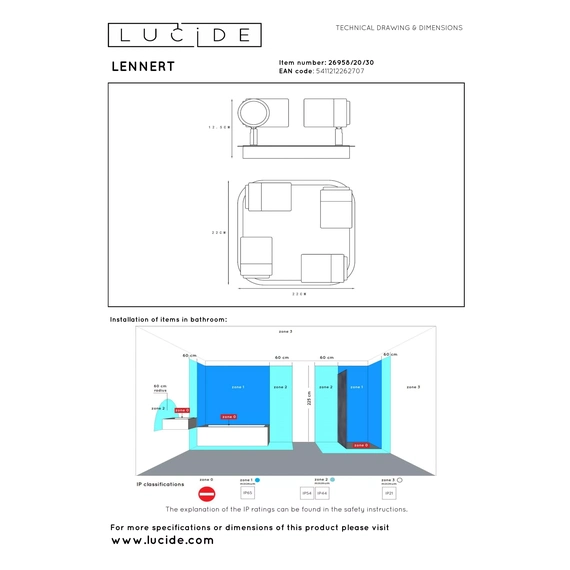 Точковий світильник Lucide LENNERT 26958/20/30, изображение 10