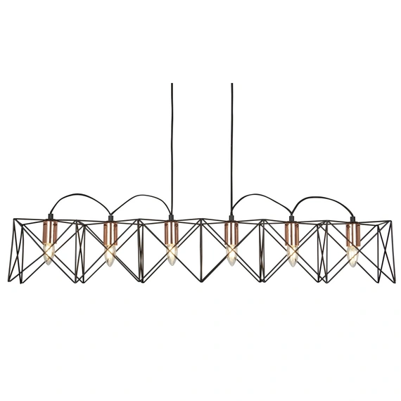 Люстра Searchlight ANTHEA 8416-6BK
