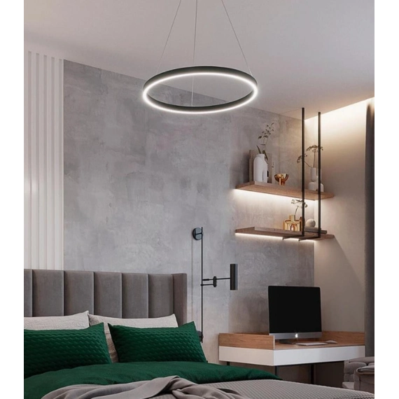 Світильник підвісний KLOODI CIRCLE3528 D900 100W 4К BK, зображення 3