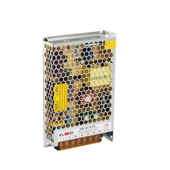 Блок живлення 150W, 24V. IP20 KLOODI KDPS-HX 150 24V, зображення 3