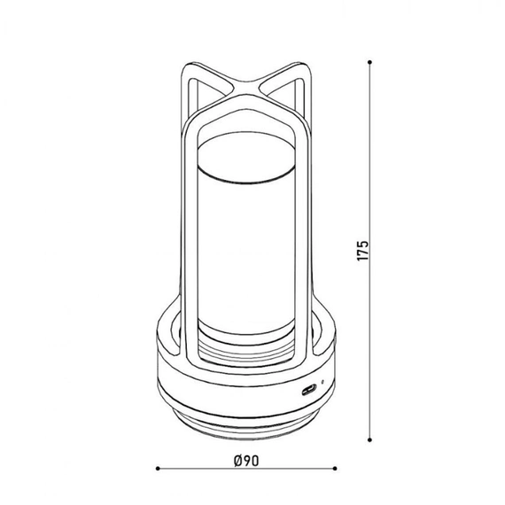 Настільна лампа з акумулятором KLOODI DECO TA-5V CAN CCT BK, изображение 5