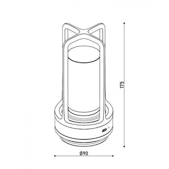 Настільна лампа з акумулятором KLOODI DECO TA-5V CAN CCT GD, изображение 4