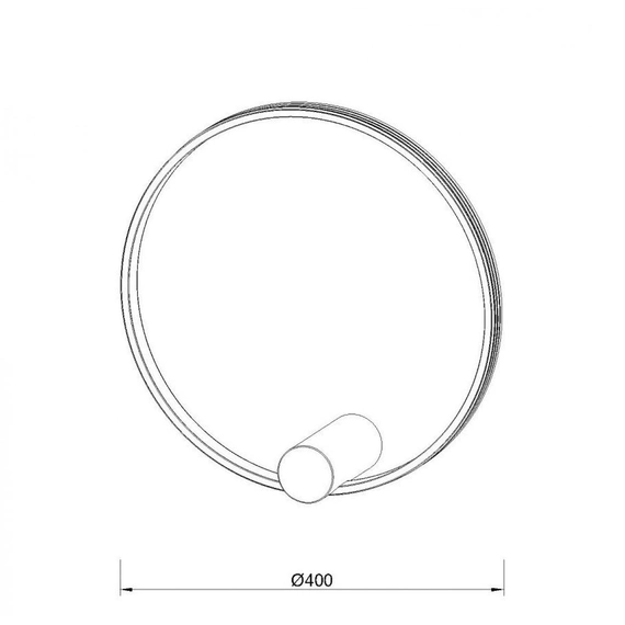 Бра KLOODI KD-RG BRA 400 24W 3К BK, зображення 2