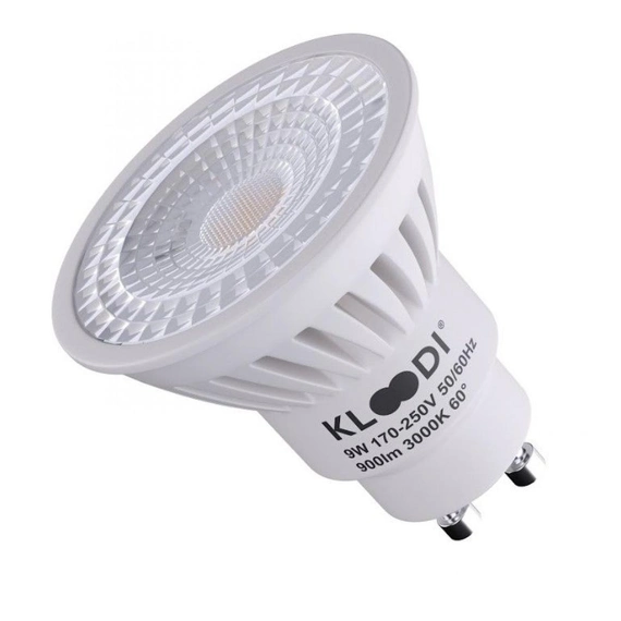 Лампа LED GU10 9W 3000К 900Lm KLOODI KDGU10-9WSMD 3K 60D, зображення 5