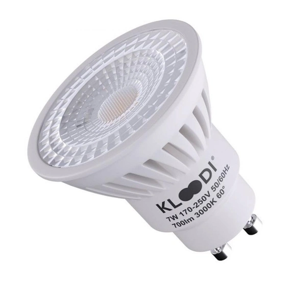 Лампа LED GU10 7W 3000К 700Lm KLOODI KDGU10-7WSMD 3K 60D, изображение 3
