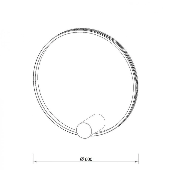 Бра KLOODI KD-RG BRA 600 36W 3К BK, зображення 2