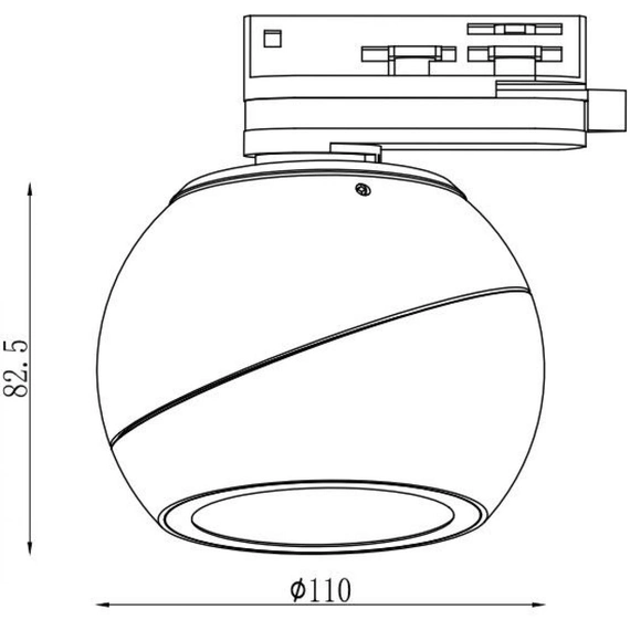 Светильник трековый однофазный KLOODI KD-T021 12W 3К BK, изображение 3