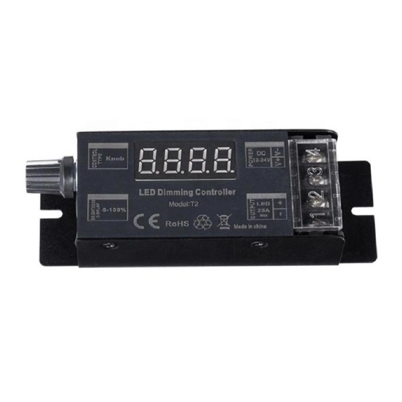 Контролер RF 2.4GHz DIM 12-24V DC 1*300-600W KLOODI KD-T2, зображення 4