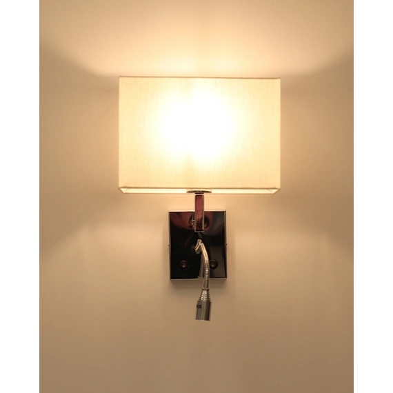 Бра, настінний світильник Nowodvorski 11785 Hotel Mood E27+LED 2x10W+2.2W 4000K IP20 світло-бежевий, зображення 5