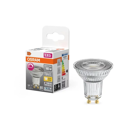 Світлодіодна лампочка Osram 4058075613164 GU10 MR16 DIM 1x6W 2700K 575Lm IP20, изображение 3