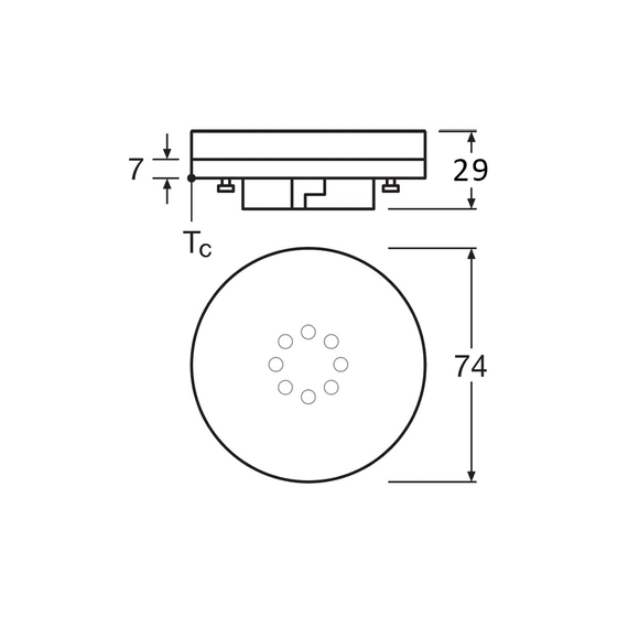 Світлодіодна лампочка Osram 4099854381737 LED GX53 1x10W 3000K 800Lm IP20, зображення 2