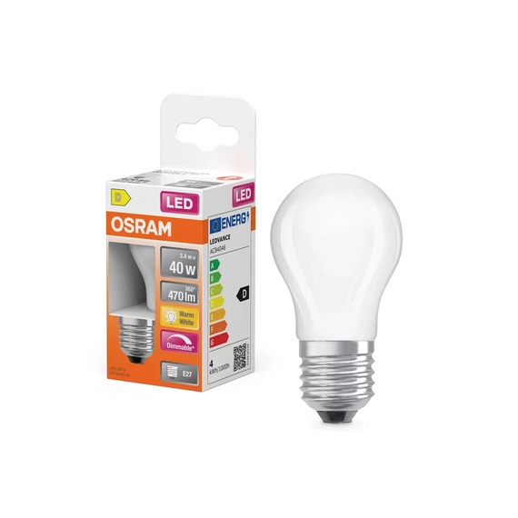 Світлодіодна лампочка Osram 4099854443978 E27 DIM 1x3.4W 2700K 470Lm IP20, изображение 3