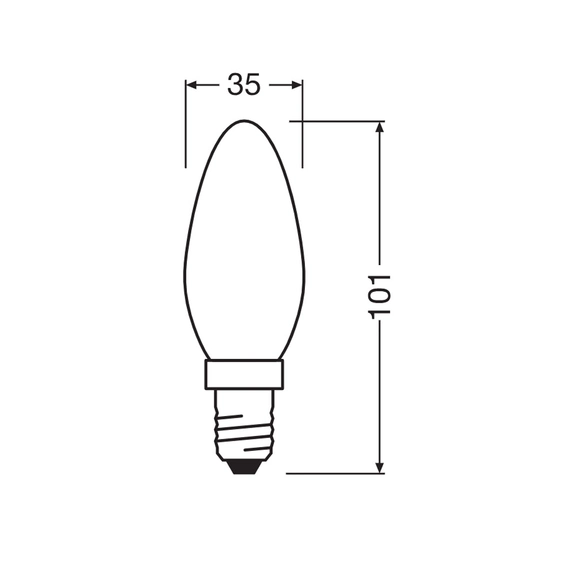 Світлодіодна лампочка Osram 4099854545580 E14 1x7W 4000K 1055Lm IP20, зображення 4