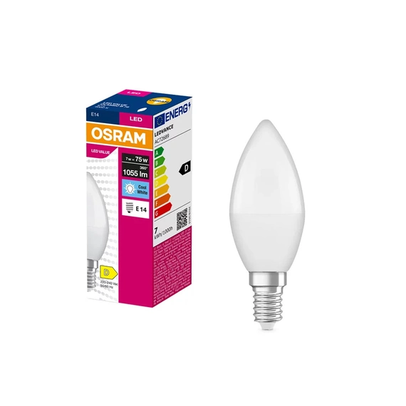 Світлодіодна лампочка Osram 4099854545580 E14 1x7W 4000K 1055Lm IP20, зображення 3