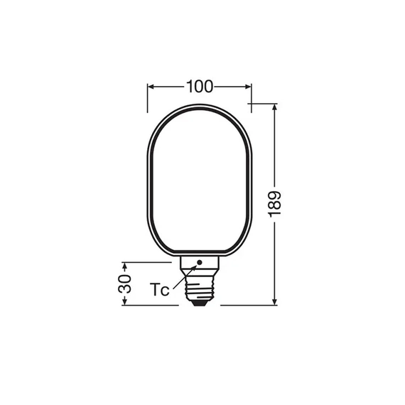 Світлодіодна лампочка Osram 4058075846081 Vintage LED E27 DIM 1x4W 1800K 110Lm IP20, зображення 5
