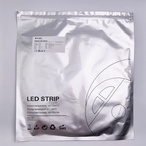 LED стрічка COLORS 120-2835-24V-IP20 9,6W 760Lm 4000K 20м (DJS120-24V-8mm-NW), зображення 6