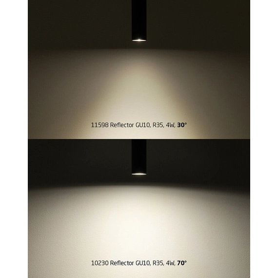 Світлодіодна лампочка Nowodvorski 11598 Reflector LED R35 GU10 1x4W 3000K 470Lm IP20 біла, изображение 5