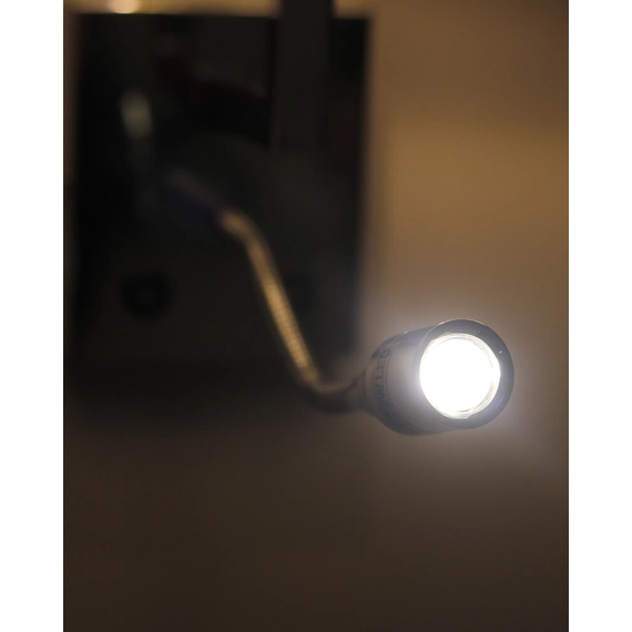 Бра, настінний світильник Nowodvorski 11793 Hotel Mood E27+LED 2x10W+2.2W 4000K IP20 сірий, зображення 5