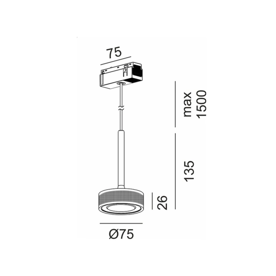 IN_LINE SOL MINI P, D75mm, H135mm, LED 7W, 4000К, sahara beige/чорний (06.7530.7.940.SBG/BK), изображение 2