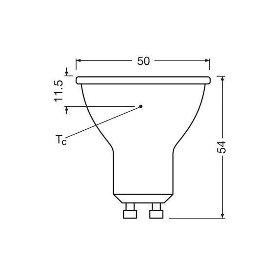 Світлодіодна лампочка Osram 4058075797888 LED GU10 MR16 DIM 1x4.5W 2700K 350Lm IP20, зображення 4