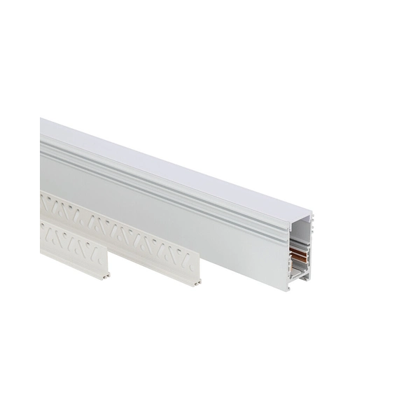 Магнітний шинопровід врізний Nowodvorski 11624 LVM Recessed Track 1m IP20 білий, изображение 5