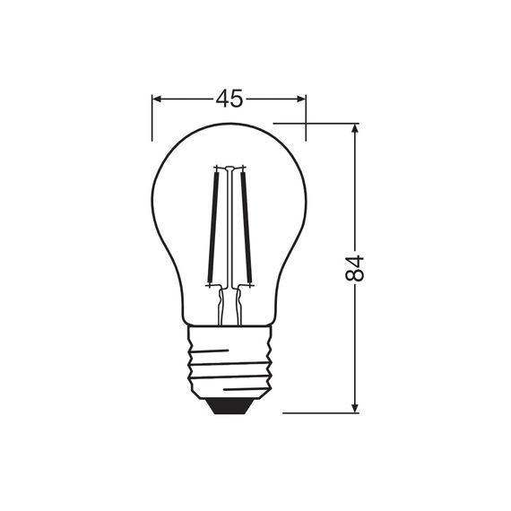 Світлодіодна лампочка Osram 4099854467509 LED E27 1x1.8W 2700K 250Lm IP20, зображення 4