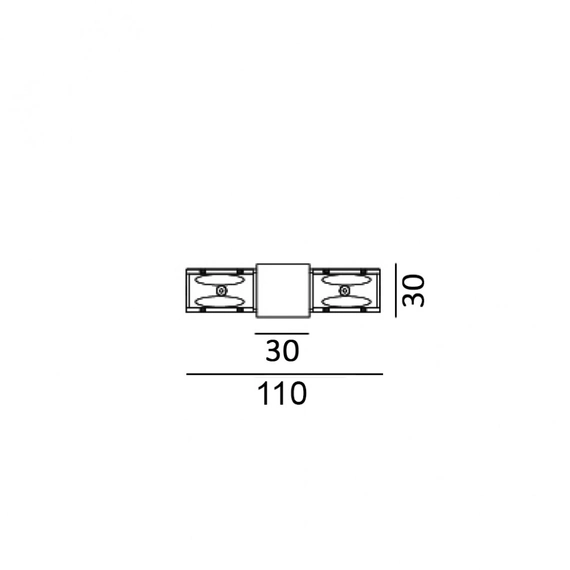 З'єднувач електричний прямий накладний IN_LINE CORNER 180, 4-x провідний, чорний (06.SE180HR.BK.4x), изображение 2