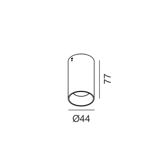 URBAN, D44mm, H77mm, LED 4W, 3000К, графіт (08.1141.4.930.GR), изображение 2