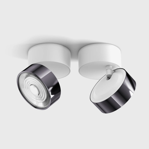 SOL SURF, D95mm, H78mm, LED 14W 3000K, білий/diamond black (02.9533.14.930.WH + SOL RING DIAMOND BLACK), зображення 3